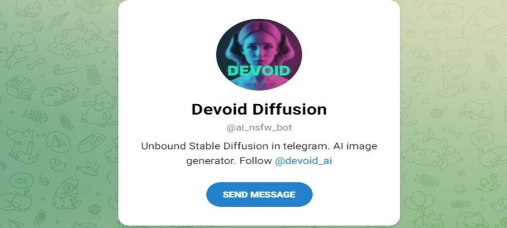 Телеграм_бот на основе Stable Diffusion - Devoid Diffusion генерирует качественные изображения